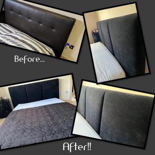 Clients headboard brought back to life.